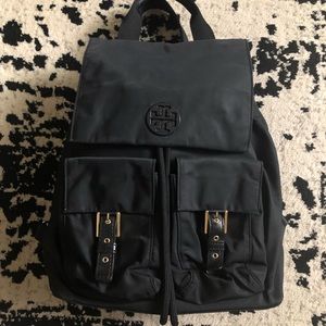 Tory Burch Tilda Medium Nylon Backpack-Black